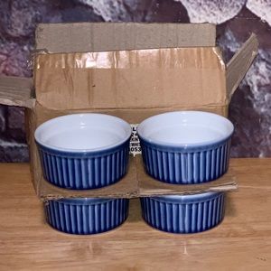 Set of 4 Ramekin 3.5” dish by Bia Cordon Bleu 4.5oz NEW